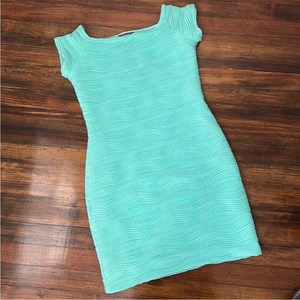 Mint Green Sheath Mini Dress